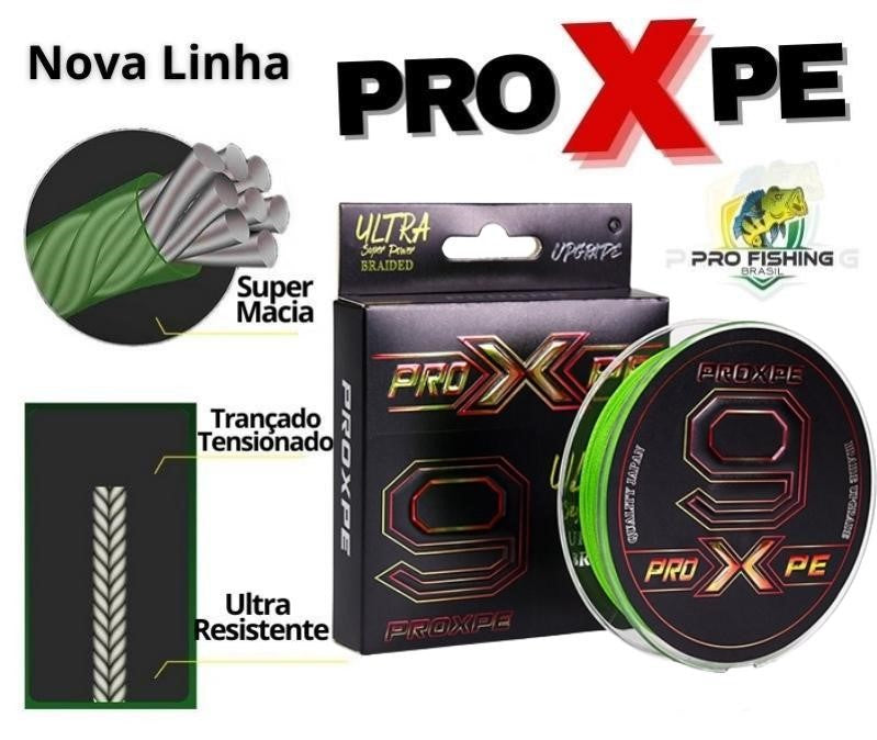 Nova Linha Multifilamento PROXPE 9X - 300M - Super Suave e Resistente