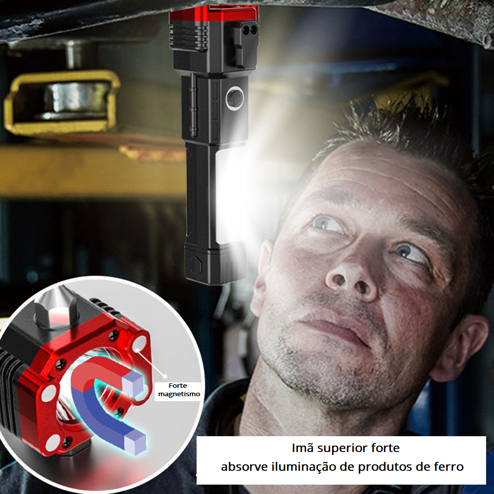 Lanterna Tática 4 em 1 - Super Potente, Forte e Resistente - Frete Grá