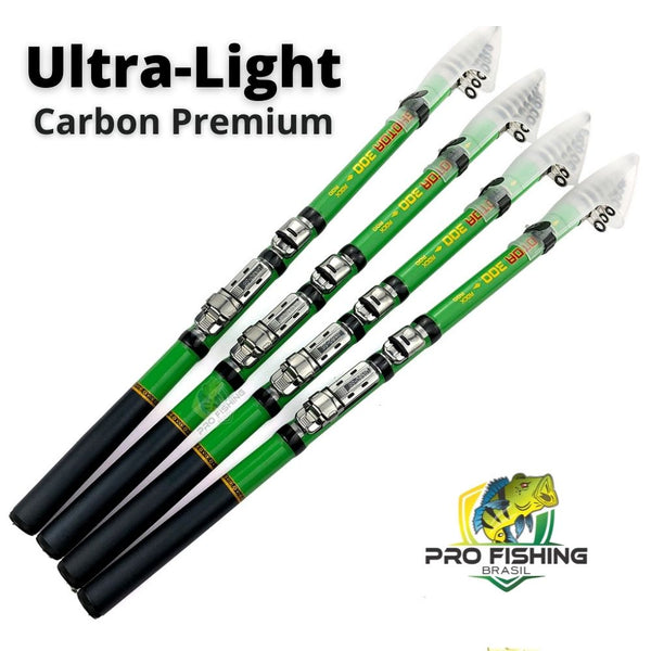 Vara Telescópica Ultra light Carbon PREMIUM - GHOTDA - Frete Grátis p/